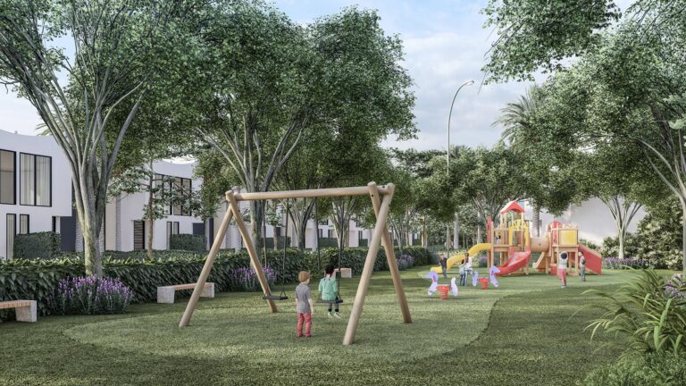 Playground infantil en el condominio Canoës